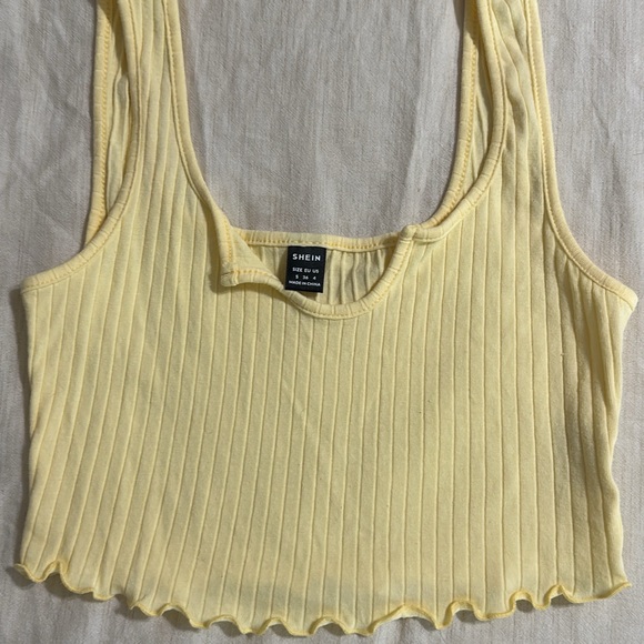 Yellow Crop Top - Picture 1 of 1